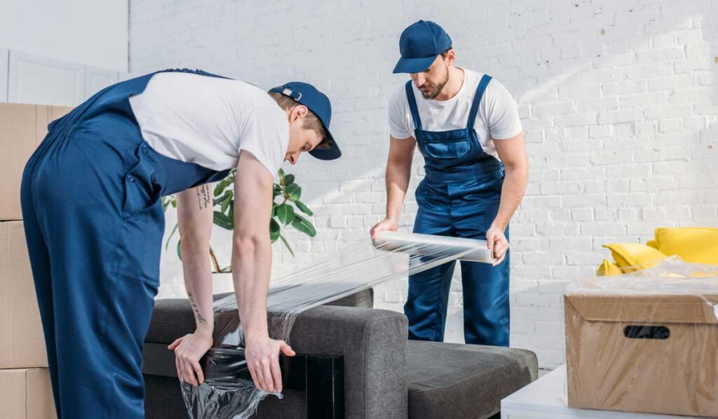 moving helpers packing furniture
