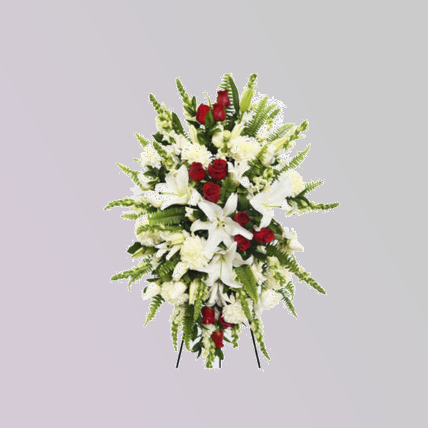 Corona fúnebre estilo europeo – Floristería Managua